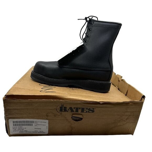 Bates Mens E01950A 8" Combat Military Boots Black Lace Up Slip Resistant 6W NEW - Picture 6 of 12